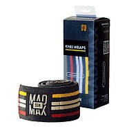 Спортивные бинты на колени MadMax MFA-292 Knee Wraps Black PRO_1250