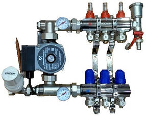 Колектори КР для теплої підлоги в зборі