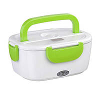 RYI Ланч бокс электрический с подогревом Lunch Heater 220 V Pro, Термос для еды для детей. Цвет: зеленый