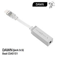 Moondrop Dawn (Jeck 3.5) портативный ЦАП, DAC, AMP усилитель для наушников на 2-х чипах CS43131