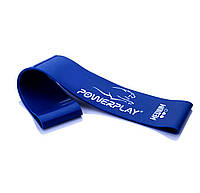 Резинка для фитнеса спортивная Эспандер резиновый PowerPlay 4114 Mini Power Band 1мм. Medium Синяя (7.5 кг)