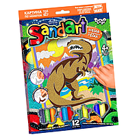 Фреска из песка своими руками SA-01 "SandArt" (Тиранозавр) Advert Фреска з піску своїми руками "SandArt" SA-01