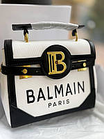 Жіноча сумочка Balmain black white Premium 25/21/10