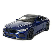 Машинка металева  BMW M8 Competition Coupe БМВ синя звук світло інерція відкр двері багажник капот Автосвіт 1:32, 14,9*4,9*5,9см, фото 9