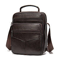 Месенджер кожаный Vintage Коричневая сумка для мужчины Advert Мессенджер шкіряний Vintage Коричнева сумка для