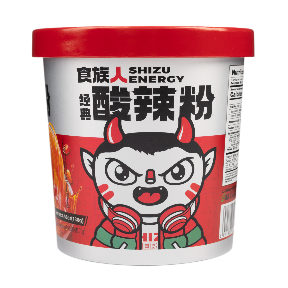 Локшина швидкого приготування Shizu Energy Shizuren Hot and Sour Flavor, 130г