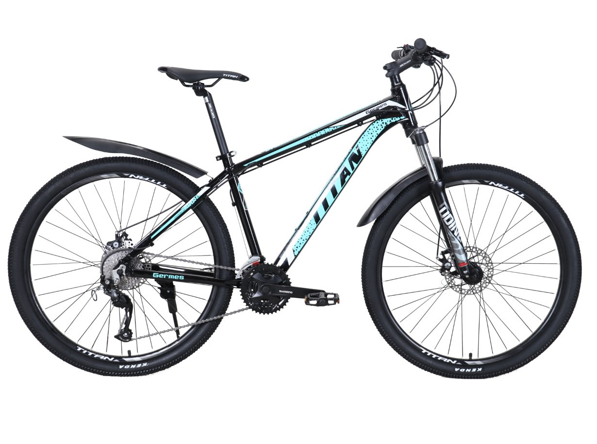 Гірський Велосипед 27,5 Germes V2 Алюмінієва Рама-20 Чорно-блакитний від 165 см зріст