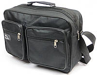 Вместительная мужская сумка Wallaby черная дорожная сумка для мужчины Advert Містка чоловіча сумка Wallaby