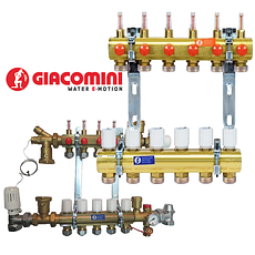 Колектори Giacomini для теплої підлоги