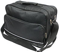 Тканевый портфель сумка Wallaby черная мужская сумка Advert Тканинний портфель сумка Wallaby чорна чоловіча
