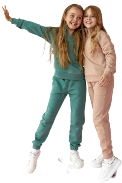 Спортивний костюм на дівчинку петля LUMINA Kids М’ята