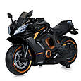 Дитячий електромотоцикл SR Moto (фарба, чорний колір) 24V, фото 3