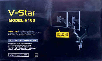 Настільне кріплення для двох моніторів V 160/808 17-27 (6)