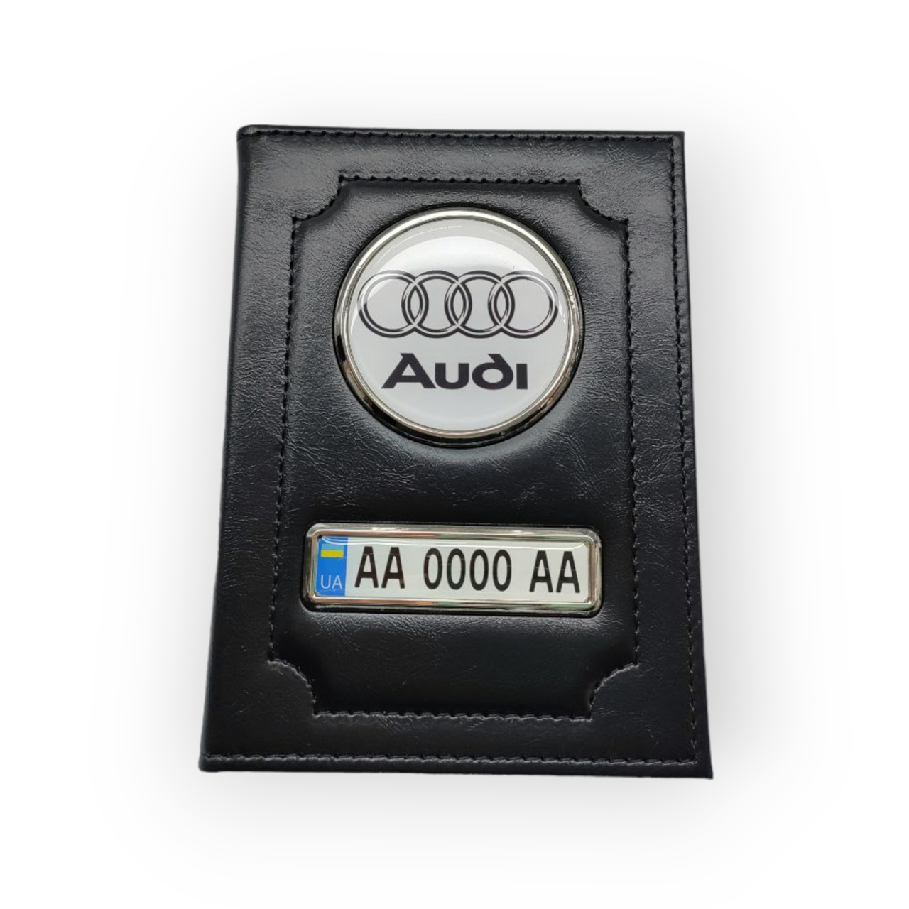 Обкладинка для автодокументів AUDI, подарунок водію Ауді, фото 1