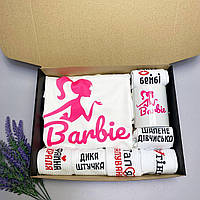 Женская бокс Barbie футболка + кружка + 6 пар носков PRO_865