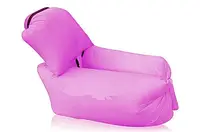 Диван надувной с подушкой лежак кресло 150х70см подушка 70х30см UKC AIR Sofa 4 фиолетовый