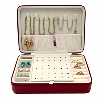 Скринька органайзер для прикрас 4,6х16,5х11,5 см червона 3DTOYSLAMP