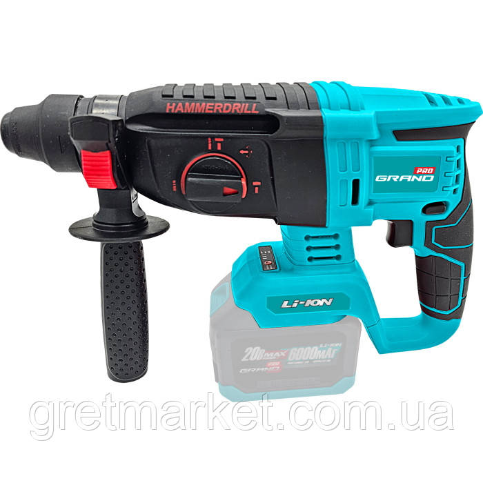 Акумуляторний перфоратор Grand ПА-20/26 BL (без АКБ та ЗУ), фото 1