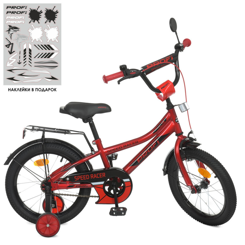 Велосипед детский PROF1 Y16311 16 дюймов, красный Advert Велосипед дитячий PROF1 Y16311 16 дюймів, червоний - фото 2 - id-p2198402793