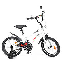 Велосипед детский PROF1 Y16251-1 16 дюймов, белый Advert Велосипед дитячий PROF1 Y16251-1 16 дюймів, білий