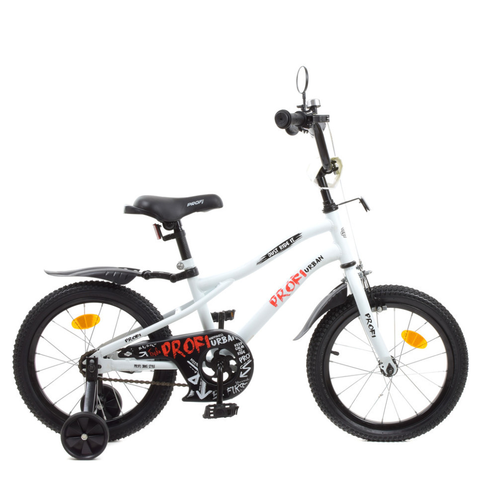 Велосипед детский PROF1 Y16251-1 16 дюймов, белый Advert Велосипед дитячий PROF1 Y16251-1 16 дюймів, білий - фото 3 - id-p2198402797