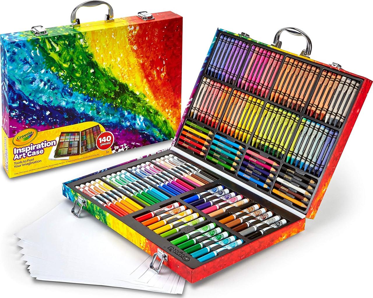 Набір для малювання Крайола Crayola 140 предметів Crayola Inspiration Art Case Coloring Set 04-2532