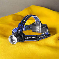 Налобный фонарь Bailong BL-T24-P50 аккумуляторный LED/Zoom 3 OU-686 режима работы (WS)