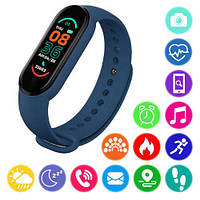 Фитнес браслет FitPro Smart Band M6 (смарт часы, пульсоксиметр, пульс). ZS-242 Цвет: синий (WS)