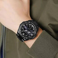 Часы наручные мужские SKMEI 2101BK, армейские часы противоударные, оригинальные мужские часы спортивные (WS)