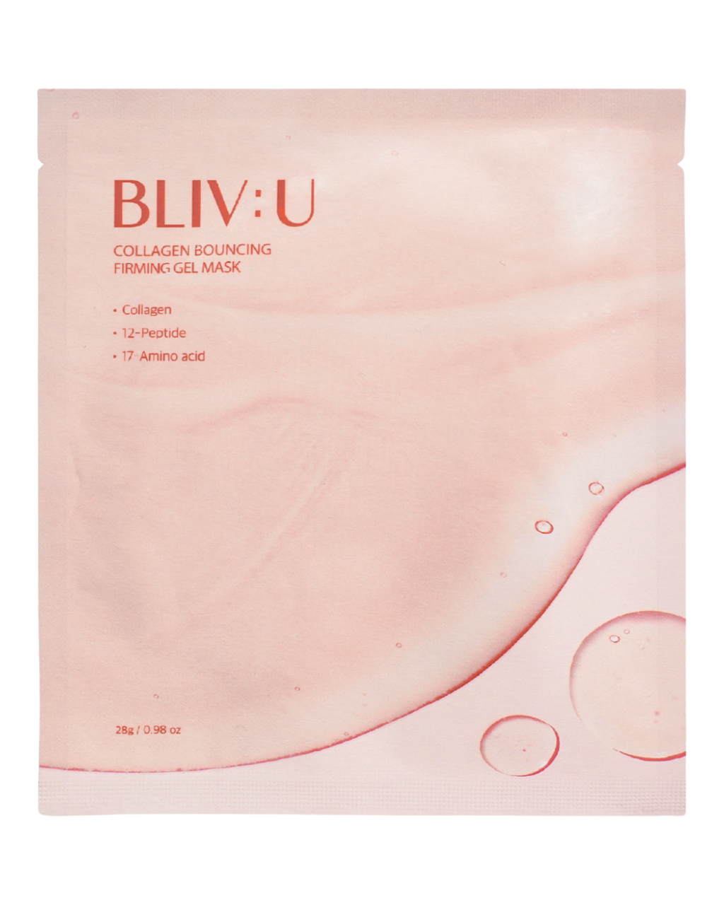Гелева маска з колагеном BLIV:U Collagen Bouncing Firming Gel Mask 28 g
