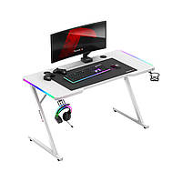 Новинка! Компьютерный стол HUZARO HERO 2.5 WHITE RGB