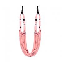 Новинка! Гамак-резинка для йоги Air Yoga Rope 521-12 Подвесной гамак для йоги и фитнеса Розовый