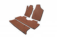 Tuning Коврики EVA (3 ряда, коричневые) для Seat Alhambra 1996-2010 гг r_2699