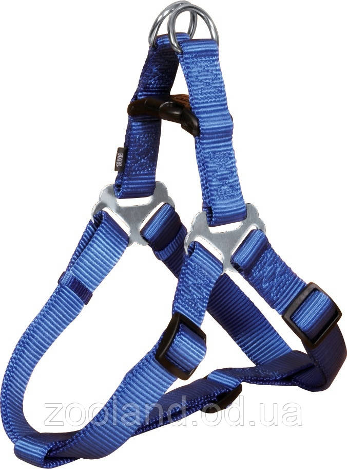 204402 Trixie Шлея-петля Premium One Touch Harness нейлон Синя, 40-50 см/15 мм