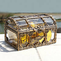 Rest Огранайзер для ювелірних виробів у вигляді піратської скрині. Коробка для прикрас 105х80х65 мм D_399