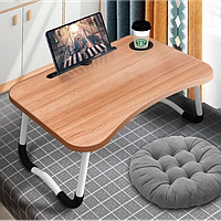 Новинка! Складаний дерев'яний столик для ноутбука та планшета 60х40х30 см