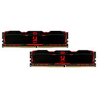 Память 8Gb x 2 (16Gb Kit) DDR4, 2666 MHz, Goodram IRDM X, Black (IR-X2666D464L16S/16GDC) (161530)