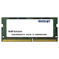 Память SO-DIMM, DDR4, 4Gb, 2666 MHz, Patriot Signature Line, 1.2V, CL19 (PSD44G266681S) (190508)