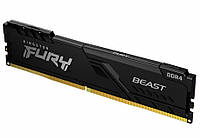 Память 16Gb DDR4, 2666 MHz, Kingston Fury Beast, Black (KF426C16BB1/16) (228426)