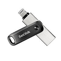 USB 3.0 / Lightning Flash Drive 64Gb, SanDisk iXpand Go, Silver/Gray (SDIX60N-064G-GN6NN) (223104)