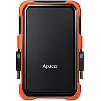 Внешний жесткий диск 1Tb Apacer AC630, Black/Orange, 2.5", USB 3.1 (AP1TBAC630T-1) (152824)