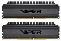 Память 32Gb x 2 (64Gb Kit) DDR4, 3200 MHz, Patriot Viper 4 Blackout, Black (PVB464G320C6K) (246252)