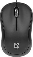 Мышь Defender Patch MS-759, Black, USB, оптическая, 1000 dpi, 3 кнопки, 1.1 м (52759) (175594)