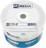 Диск CD-R 50 MyMedia, 700Mb, 52x, Matt Silver, Wrap Box (69201) (217036)