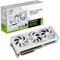 Видеокарта GeForce RTX 4090, Asus, ROG GAMING OC (White), 24Gb GDDR6X (ROG-STRIX-RTX4090-O24G-WHITE) (260626)