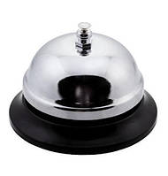 Звонок официанта диаметр 100мм настольный колокольчик Empire DP39091 SN, код: 7426053