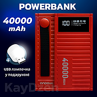 УМБ Andowl Q-CD4000 Power Bank 40000 mah Внешний аккумулятор с быстрой зарядкой QC3.0 PD30W Красный (повер