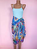 Парео жіноче в яскравий абстрактний малюнок Без бренду 178х101 см Різнокольорове, фото 4