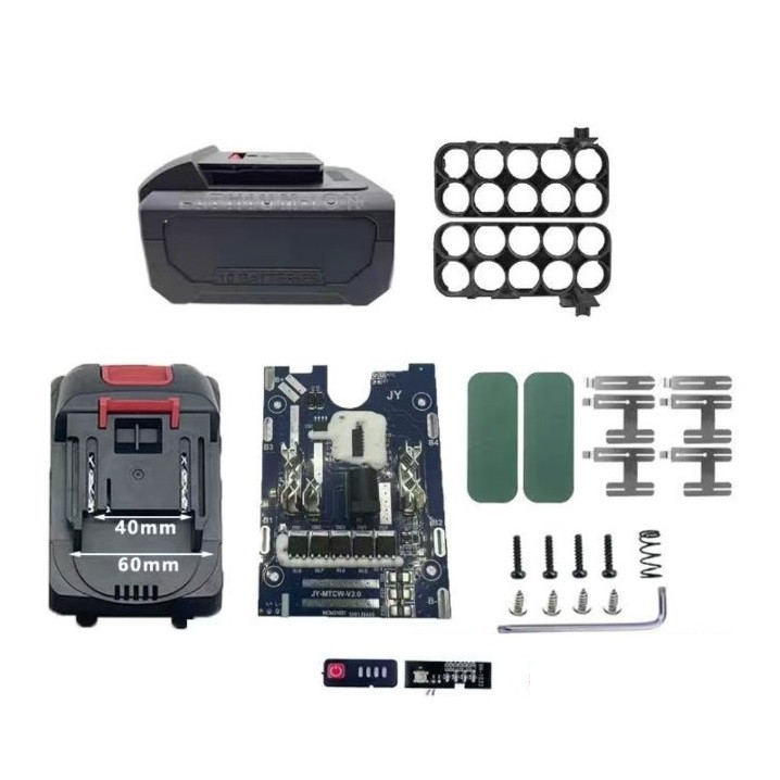 Корпус акб шурупокрута MAKITA 5S2P10*18650 5.5*2.1 для АКБ-інструменту 18V, 21V з індикатором, фото 1