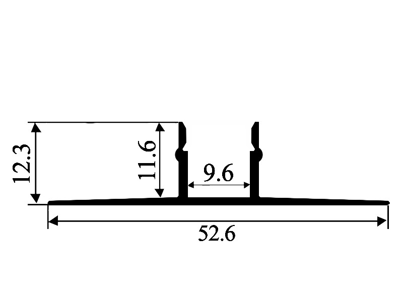 Алюмінієвий профіль для світлодіодної стрічки для гіпсокартона АЛ-36 2 метра анодований під штукатурку LEDUA - фото 2 - id-p1885675499
